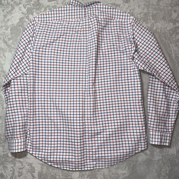 Ralph Lauren Colored Pony White Red Blue Plaid Button Down Shirt Classic Size L - Picture 7 of 9